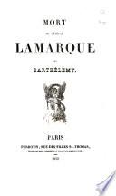 Mort du général Lamarque
