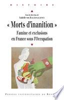 « Morts d'inanition »