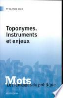 Mots. Les langages du politique, n°86/mars 2008