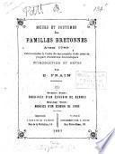Mœurs et coutumes des familles bretonnes avant 1789