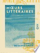 Mœurs littéraires