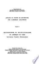 Multilinguisme en multiculturalisme en Amérique du nord