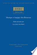 Musique et langage chez Rousseau