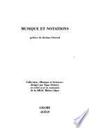 Musique et notations