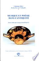 Musique et poésie dans l'antiquité