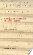 Musique et sentiment et autres essais