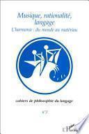 Musique, rationalité, langage
