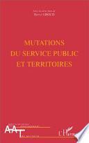 Mutations du service public et territoires
