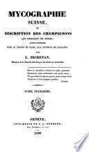 Mycographie Suisse