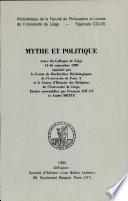 Mythe et politique