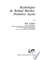 Mythologies de Roland Barthes