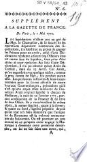 N°6. Supplément à la Gazette de France