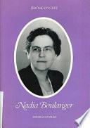 Nadia Boulanger