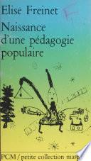 Naissance d'une pédagogie populaire