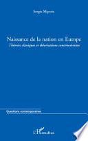 Naissance de la nation en Europe
