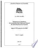 Naissances et baptêmes de la paroisse Saint-Raymond Nonnat de Saint-Raymond de Portneuf: Depuis 1875 jusqu'en l'an 1892