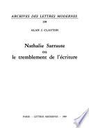 Nathalie Sarraute ou le tremblement de l'écriture
