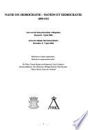 Natie en democratie, 1890-1921