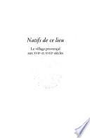 Natifs de ce lieu