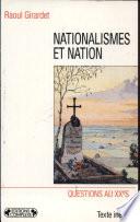 Nationalismes et nation