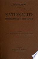 Nationalité