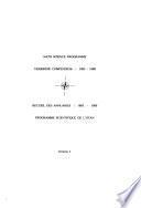 NATO Science Programme Yearbook Compendium, 1985-1989