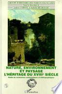 Nature, environnement et paysage