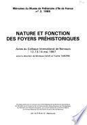 Nature et fonction des foyers préhistoriques
