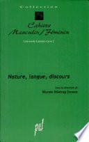 Nature, langue, discours