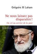 Ne nous laissez pas disparaître !