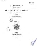 Négociations diplomatiques de la France avec la Toscane