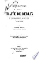 Négociations relatives au traité de Berlin