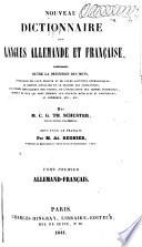 Neues und vollständiges wörterbuch der deutschen und französischen sprache