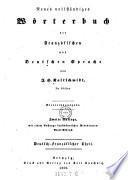 Neues vollständiges Wörterbuch der französischen und deutschen Sprache