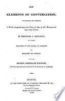 New Elements of Conversation, in English and French