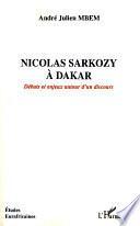 Nicolas Sarkozy à Dakar