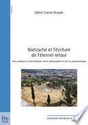 Nietzsche et l'écriture de l'éternel retour