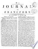 No. 1. JOURNAL DE FRANCFORT
