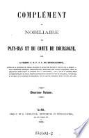Nobilaire des Pays-Bas et du comté de Bourgogne