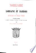 Nobiliaire de la Lorraine et du Barrois