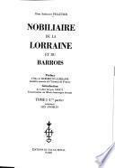 Nobiliaire de la Lorraine et du Barrois