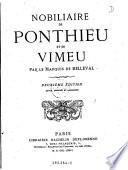 Nobiliaire de Ponthieu et de Vimeu