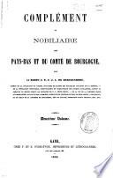 Nobiliaire des Pays-Bas et du Comté de Bourgogne