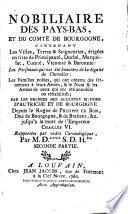 Nobiliaire des Pays-Bas et du Comté de Bourgogne