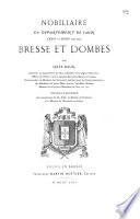 Nobiliaire du Département de l'Ain, (XVIIe et XVIIIe siècles)