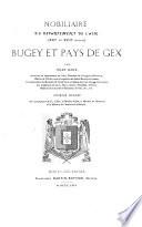 Nobiliaire du Département de l'Ain, (XVIIe et XVIIIe siècles)