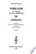 Nobiliaire du diocèse et de la généralité de Limoges