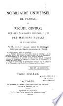 Nobiliaire universel de France