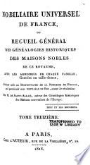 Nobiliaire universel de France