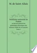 Nobiliaire universel de France